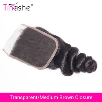 Tinashe Plaukų Brazilijos Prarasti Banga Skaidrus Nėriniai Uždarymo Natūralių Spalvų Remy Human Hair 4x4 Colių HD Šveicarijos Nėrinių Uždaryti