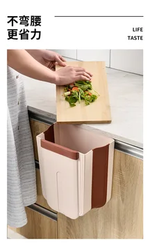 Virtuvės lankstymo šiukšlių gali plastiko ištraukiama šiukšlių dėžė transporto montuojamas šiukšlių gali saugojimo ir rūšiavimo dėžutę