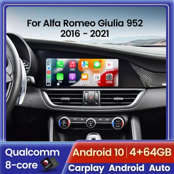 Qualcomm 8-core Automobilio Radijo Alfa Romeo Giulia 952 2016 - 2021 