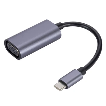 USB C VGA Vaizdo Kabelis Adapteris palaiko Hot Swapping Konverteris Adapterio Kištuką ir Žaisti Mobiliojo Telefono, Nešiojamojo kompiuterio 