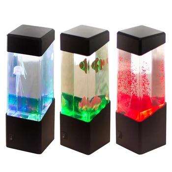 Spalva Keičiasi Akvariumo Bakas Modeliavimas Atsipalaiduoti Nuotaikos Medūza-LED Nakties Šviesos Lempos Miegamasis Berniukas Mergaitė Kalėdų Dovana