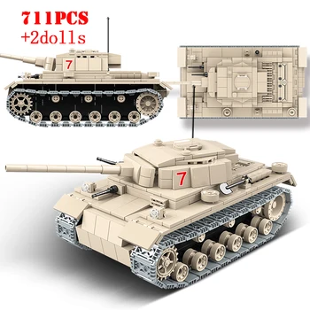Karinės vokiečių Panzer III vidutinį Tanką Blokai WW2 Armijos Ginklų UK Cromwell Cruiser Tankai Plytos Vaikų Žaislai Vaikams Dovanų
