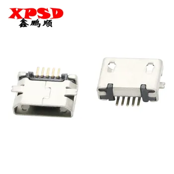 10VNT 5pin jungtis micro USB micro įkrovimo motina USB B tipo SMD pratęsimo pin edgeless litavimo pin