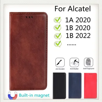 Prabanga Piniginės Padengti Alcatel 1B 2020 atveju Alcatel 1B 2022 telefono Dangtelį Alcatel 1A (2020 m.) telefono dėklas Apversti Odos Knyga odos krepšys